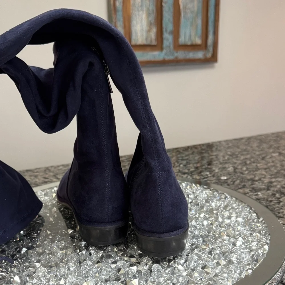 Marc Fisher Women's Deep Blue Over-the-Knee Boots NEW 6